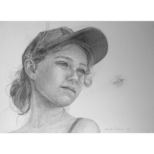 Custom portrait Original Pencil drawing: graphite or charcoal