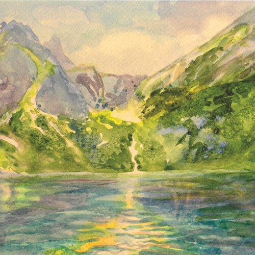 Eye of the Sea PRINT on Aquarelle Arches Rag Fine Art Giclée paper
