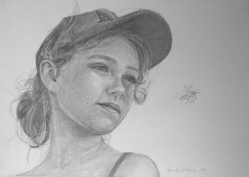 Custom pencil portrait from photo